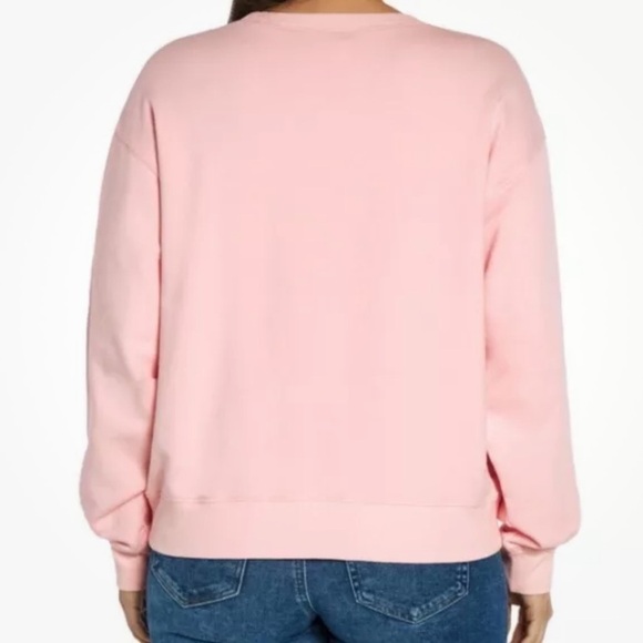 NWT WILD FOX Long Sleeve Pink Heart Brunch Club Sweatshirt Size X-Large - Picture 3 of 5